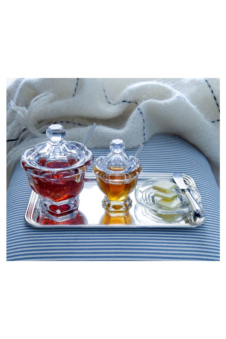 Harcourt Missouri Lead Crystal Jam Jar, Alternate, color, CLEAR