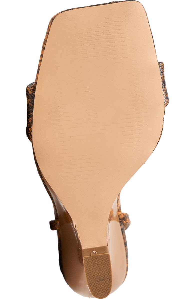 CHASE AND CHLOE Alia Wedge Sandal, Alternate, color, Snake