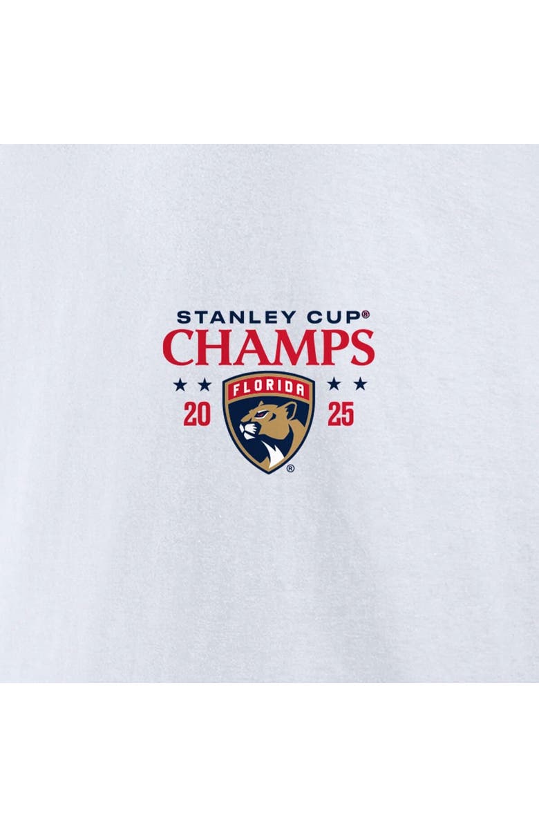 FANATICS Men's Fanatics White Florida Panthers 2025 Stanley Cup Champions Jersey Roster T-Shirt, Alternate, color, White