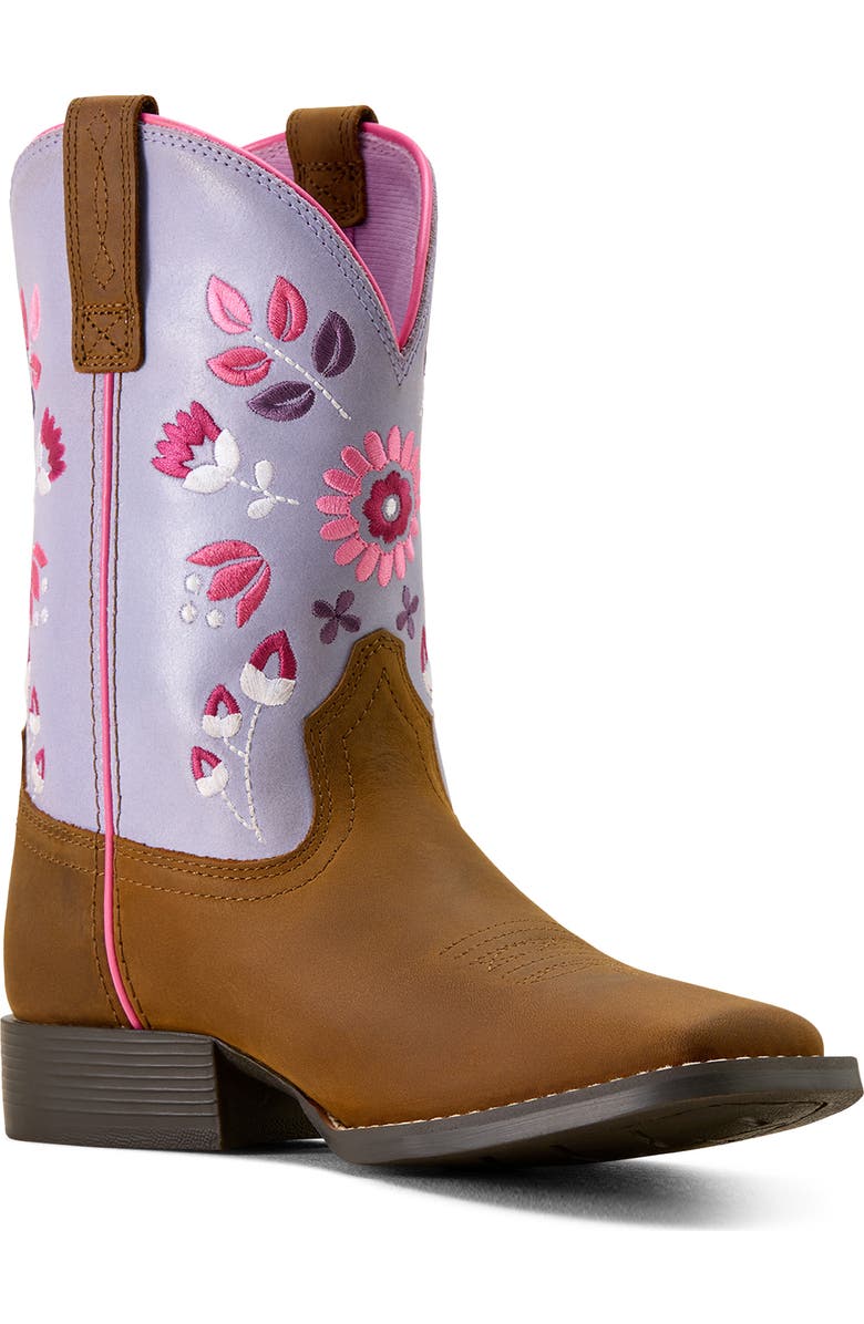 Ariat Kids' Wild Bloom Wide Square Toe Western Boot, Main, color,