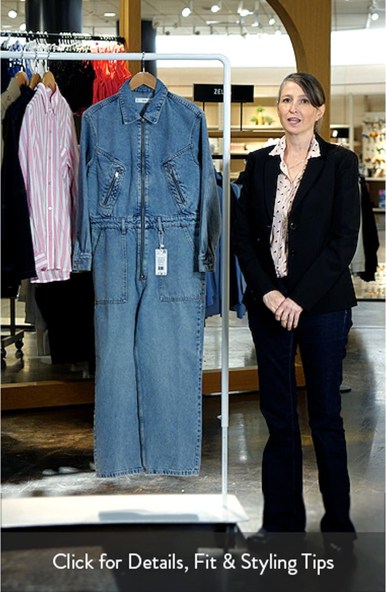 Long Sleeve Denim Jumpsuit, sales video thumbnail