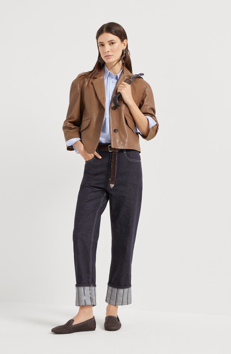 Brunello Cucinelli Dazzling Embroidery trousers, Alternate, color, 