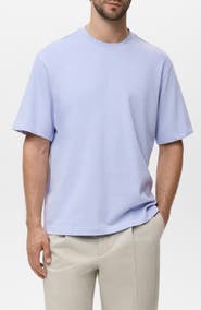 MANGO Relaxed Fit Solid Cotton T-Shirt