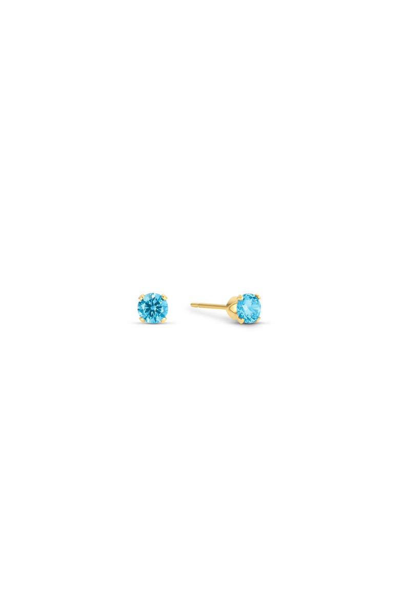 Set & Stones Birthstone Studs, Main, color, Gold / December