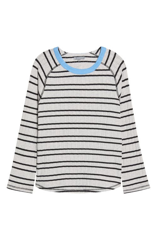 Wit & Wisdom Ringer Rib Top In Blue