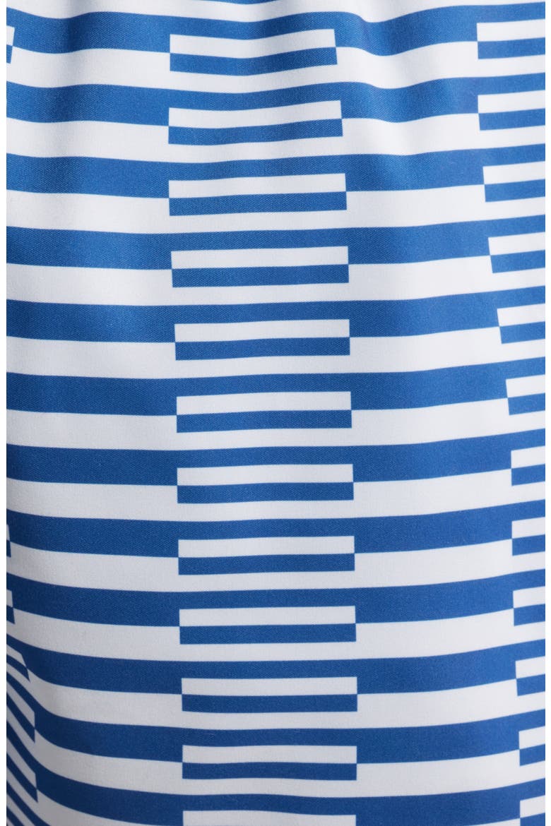 Stripe Swim Trunks, Alternate, color, NAVY/ WHITE