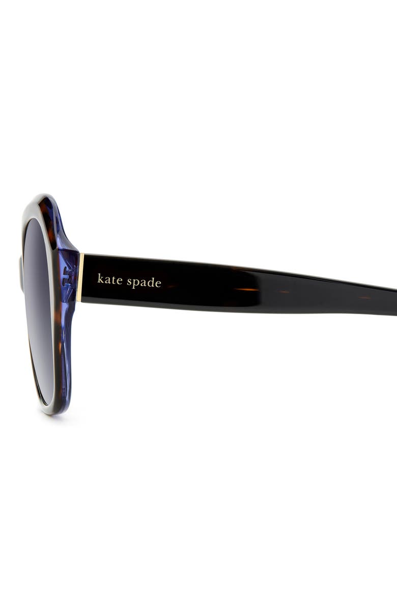 Kate Spade 55mm lottie butterfly sunglasses, Alternate, color, Havana