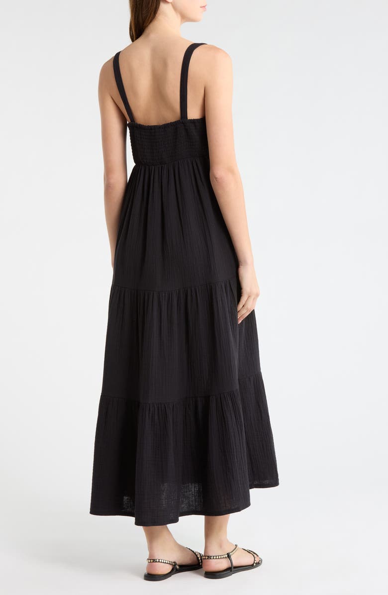 Steve Madden Elianna Sleeveless Midi Dress, Alternate, color, Black