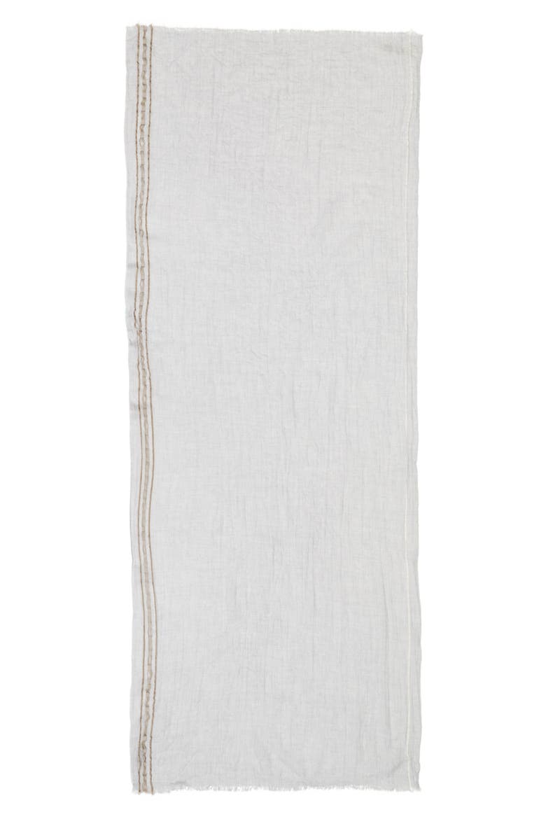 Cyrus Wool, Cashmere & Silk Scarf, Main, color, LIGHT GREY