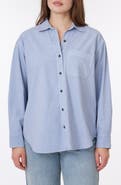 C & C California Alaina Sunwashed Relaxed Button-Up Shirt