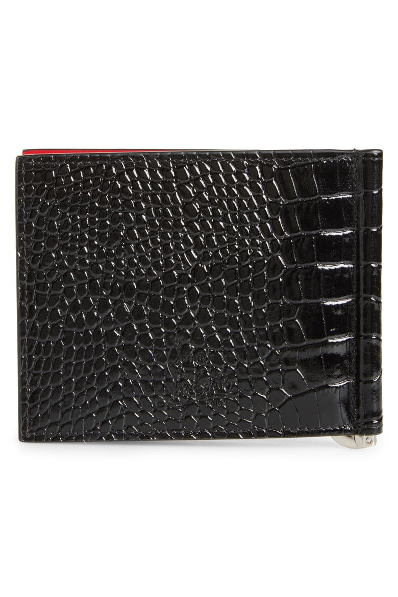 Mooncrest Calfskin Bifold Wallet with Money Clip, Alternate, color, BLACK