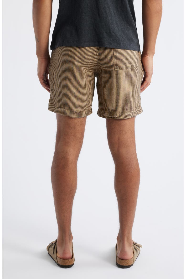 Bo Linen Drawstring Shorts, Alternate, color, OVERDYE CHAI