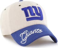 '47 Women's '47 Natural/Royal New York Giants Rope Script Clean Up Adjustable Hat