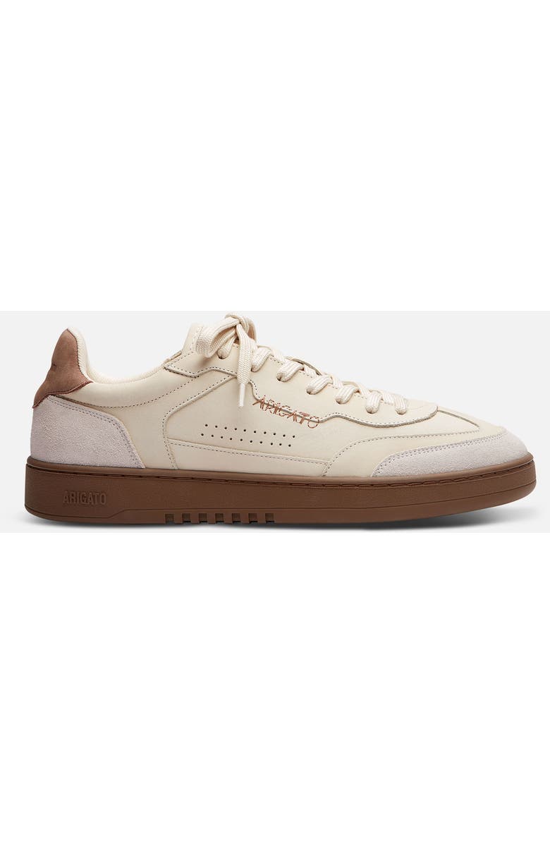 Axel Arigato Dice T-Toe Leather Sneaker, Alternate, color, Light Grey/Beige