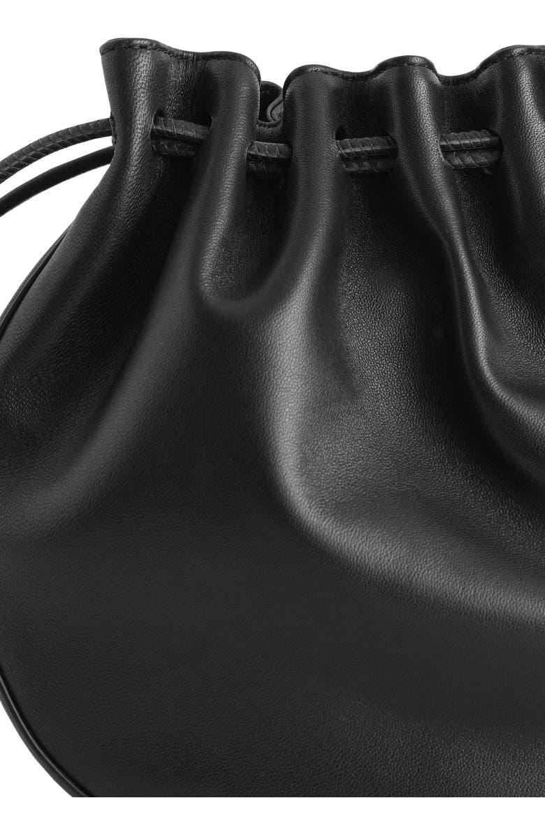 COS Leather Drawstring Crossbody Bag, Alternate, color,