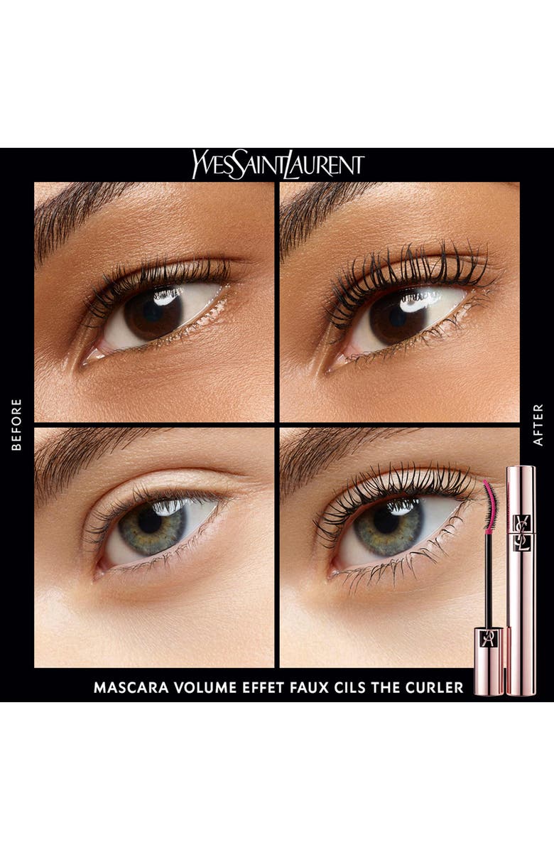 Yves Saint Laurent Le Curler Lengthening & Curling Mascara, Alternate, color, Noir Ombre