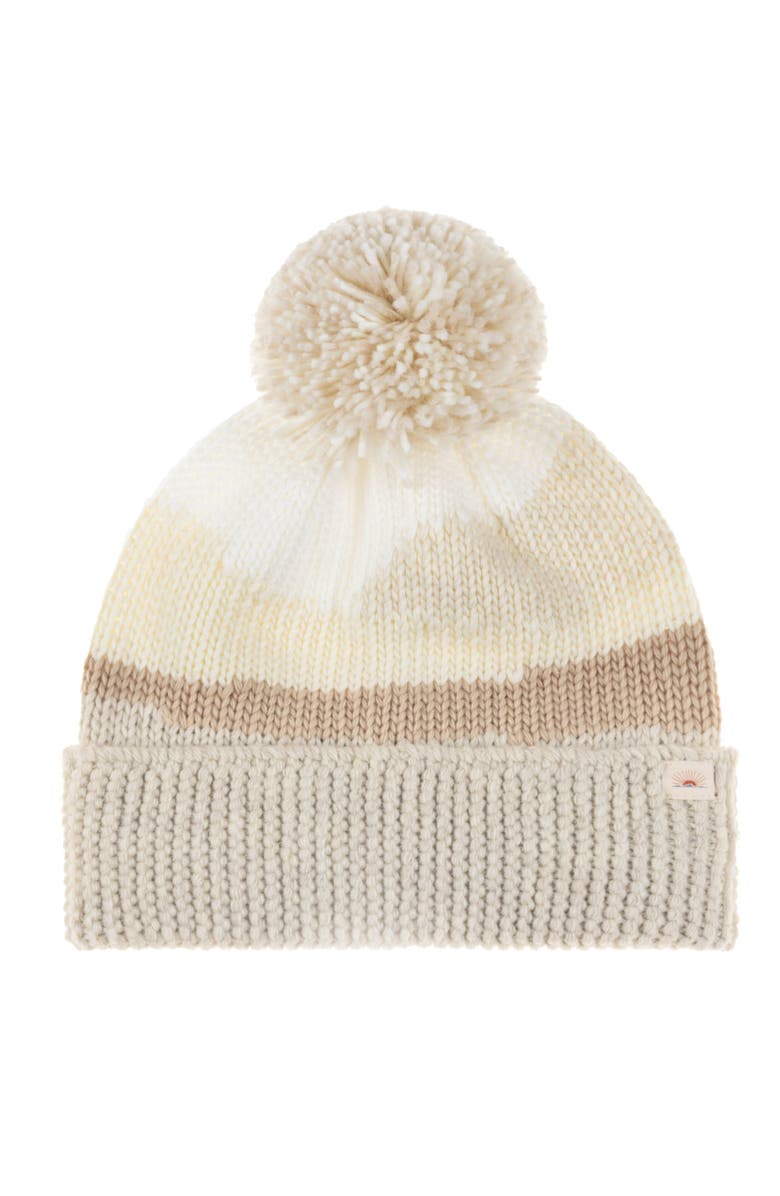 Faherty Sun and Wave Beanie, Main, color, Ivory Heather