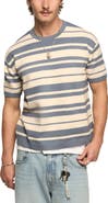 Lucky Brand Texture Stripe Boxy T-Shirt