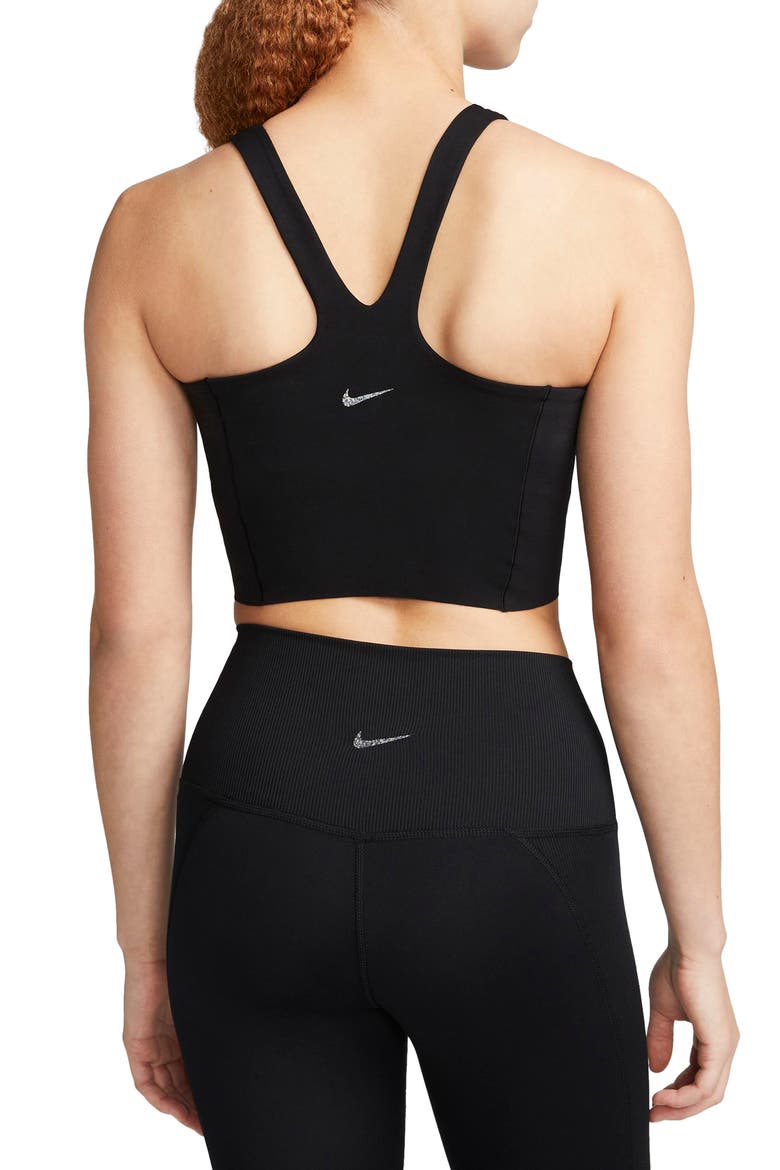 Yoga Dri-FIT Luxe Crop Tank, Alternate, color, BLACK/ MULTI COLOR
