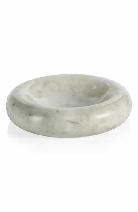 Zodax Monza Curved Round Marble Bowl
