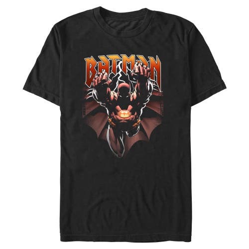 Batman Lightning Logo  Graphic T-shirt In Black