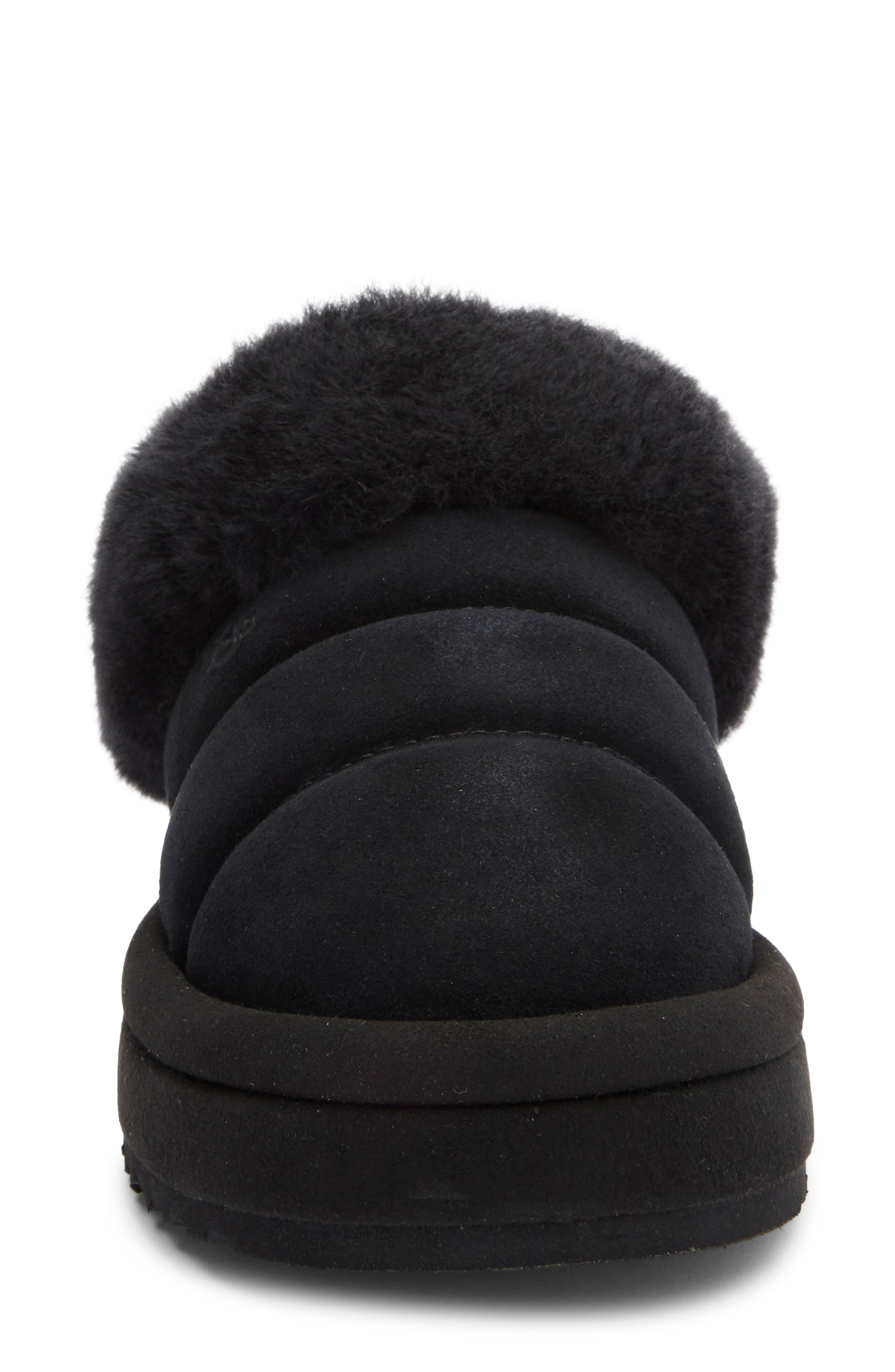 UGG<sup>®</sup> Kids' Tazzlita Faux Fur Clog, Alternate, color, Black