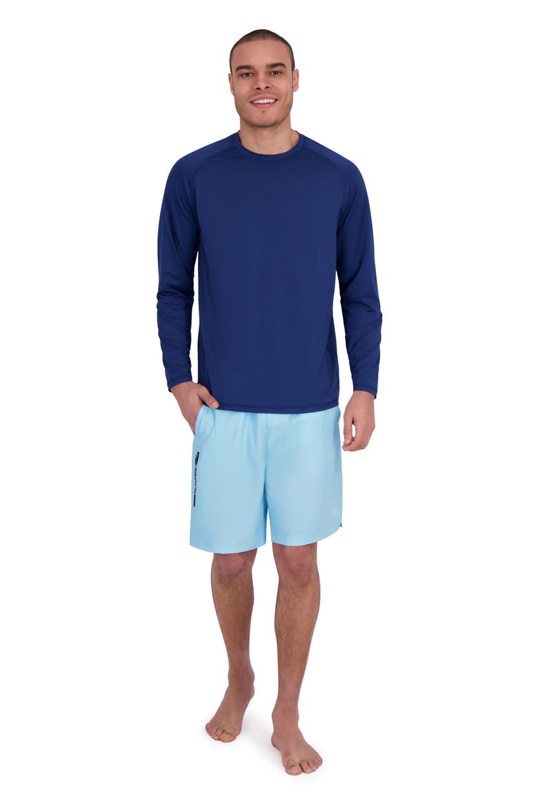 Long Sleeve Waffle Rashguard, Alternate, color, ABYSS