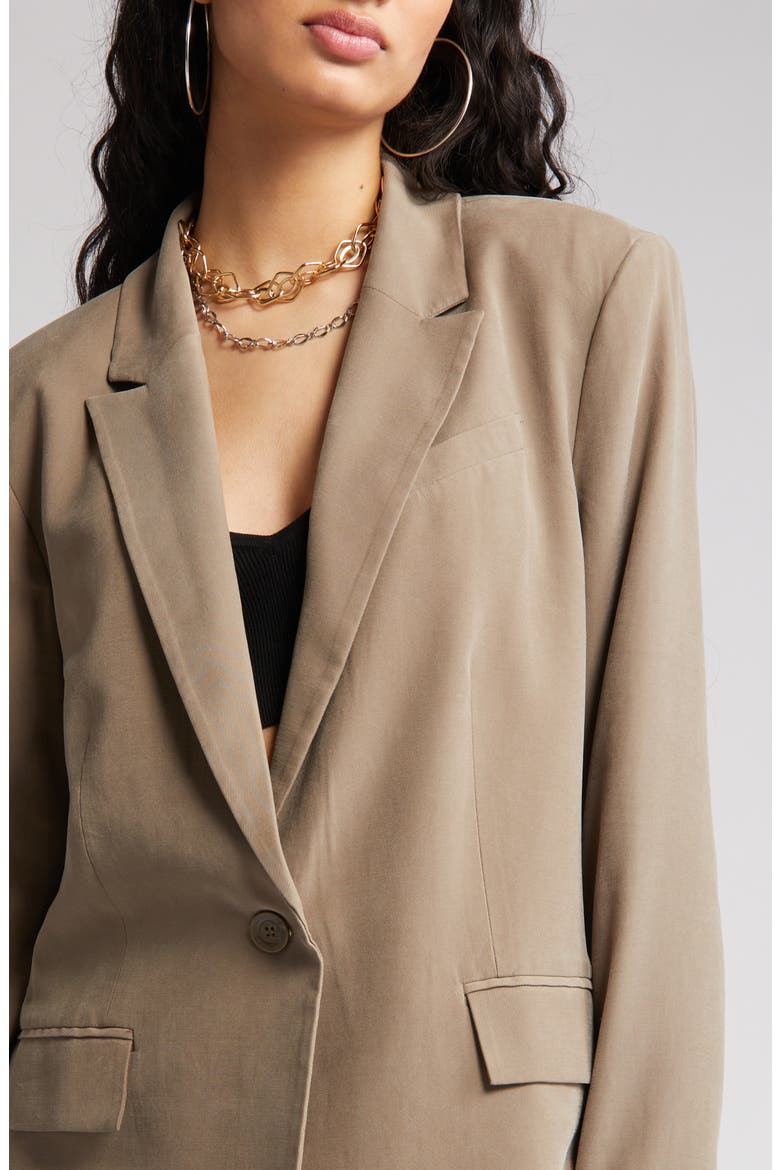 Oversize Blazer, Alternate, color, BROWN WALNUT