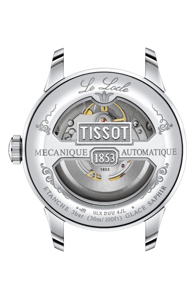 Tissot Le Locle Powermatic 80 Leather Strap Watch, 39.3mm, Alternate, color,