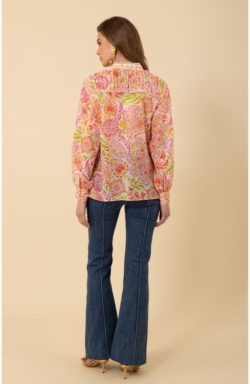 Halebob Calliope Voile Top In Pink