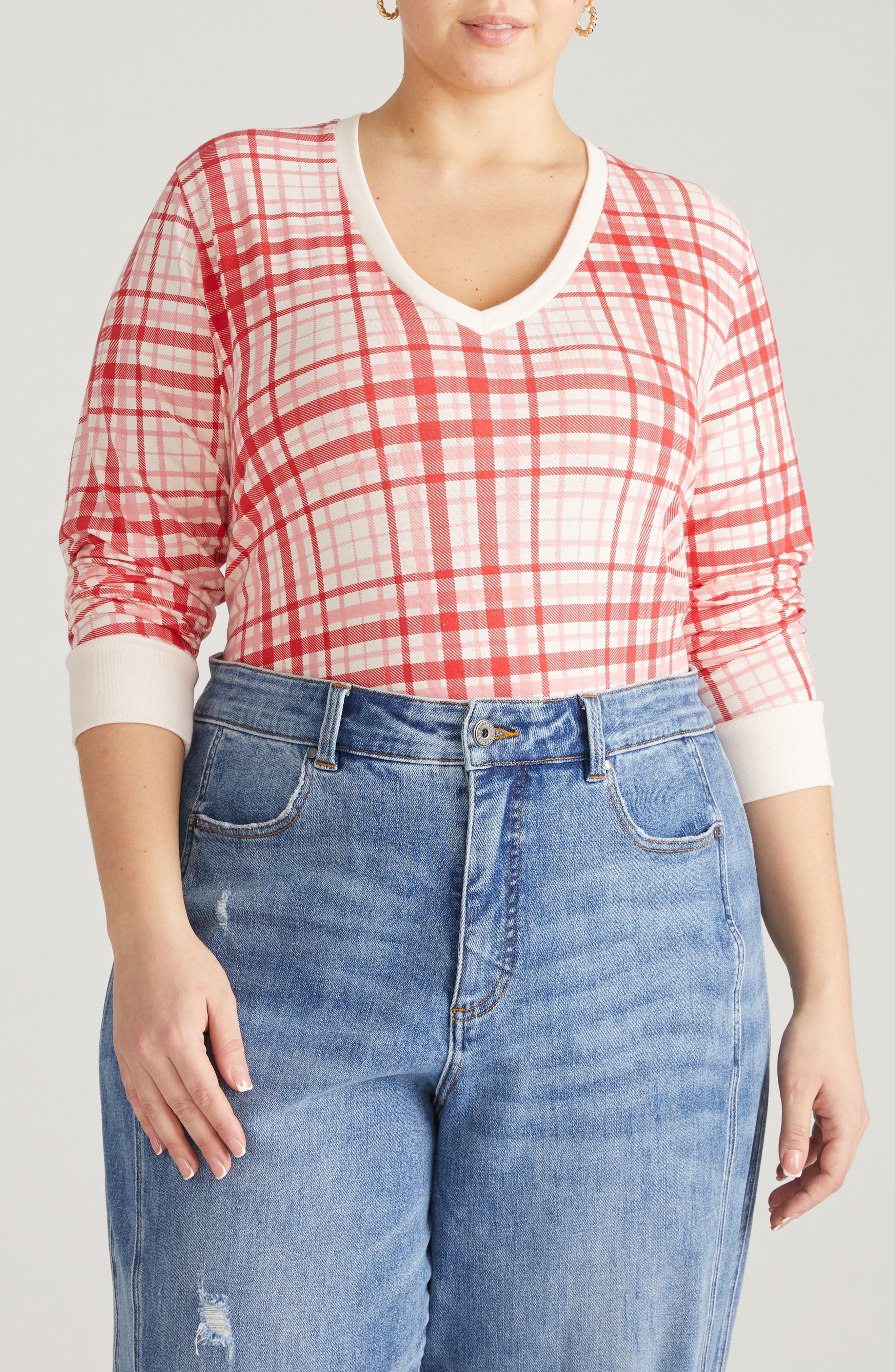 RED CHECK PRINT