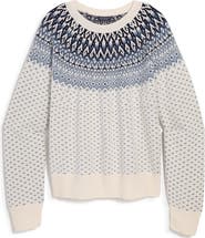 vineyard vines Fair Isle Merino Wool Blend Crewneck Sweater