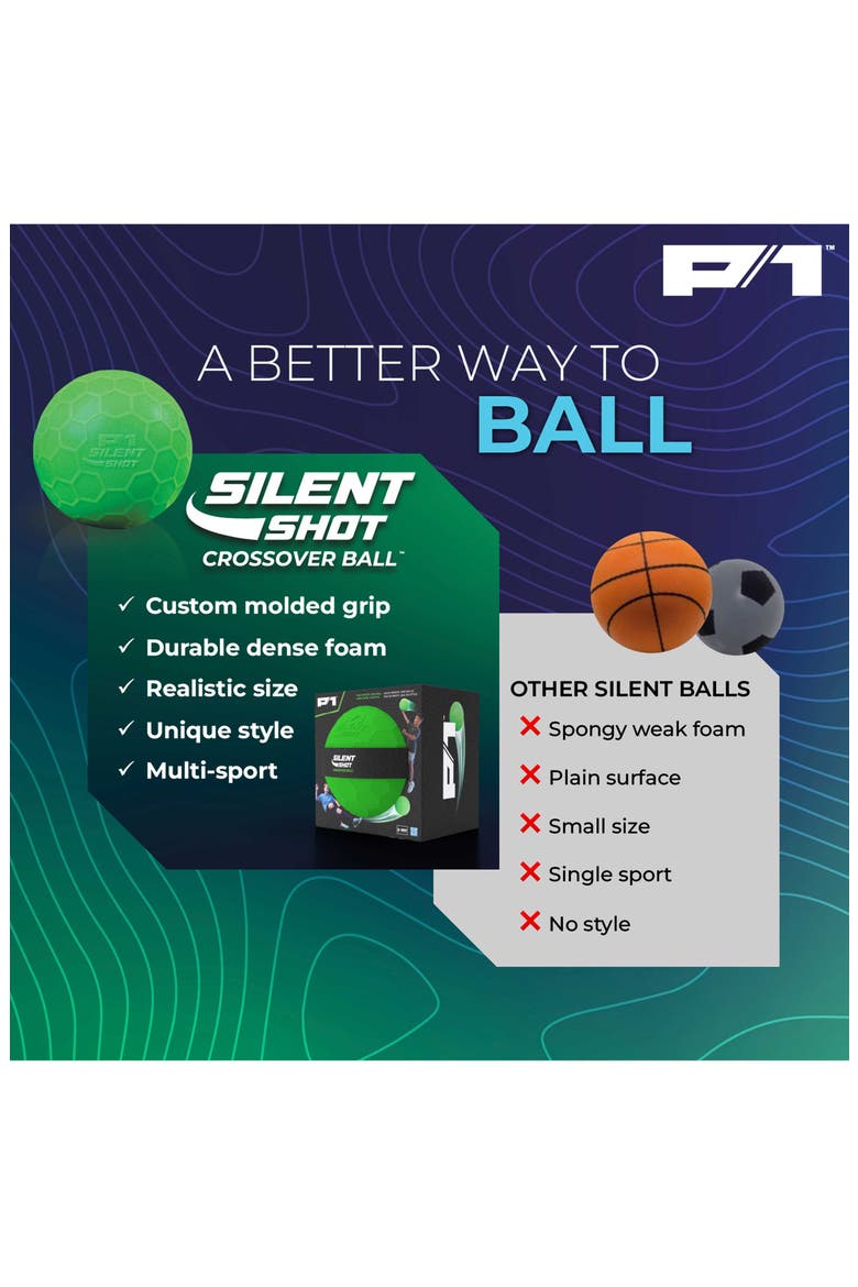 Silent Shot Crossover Ball, Alternate, color, GREEN