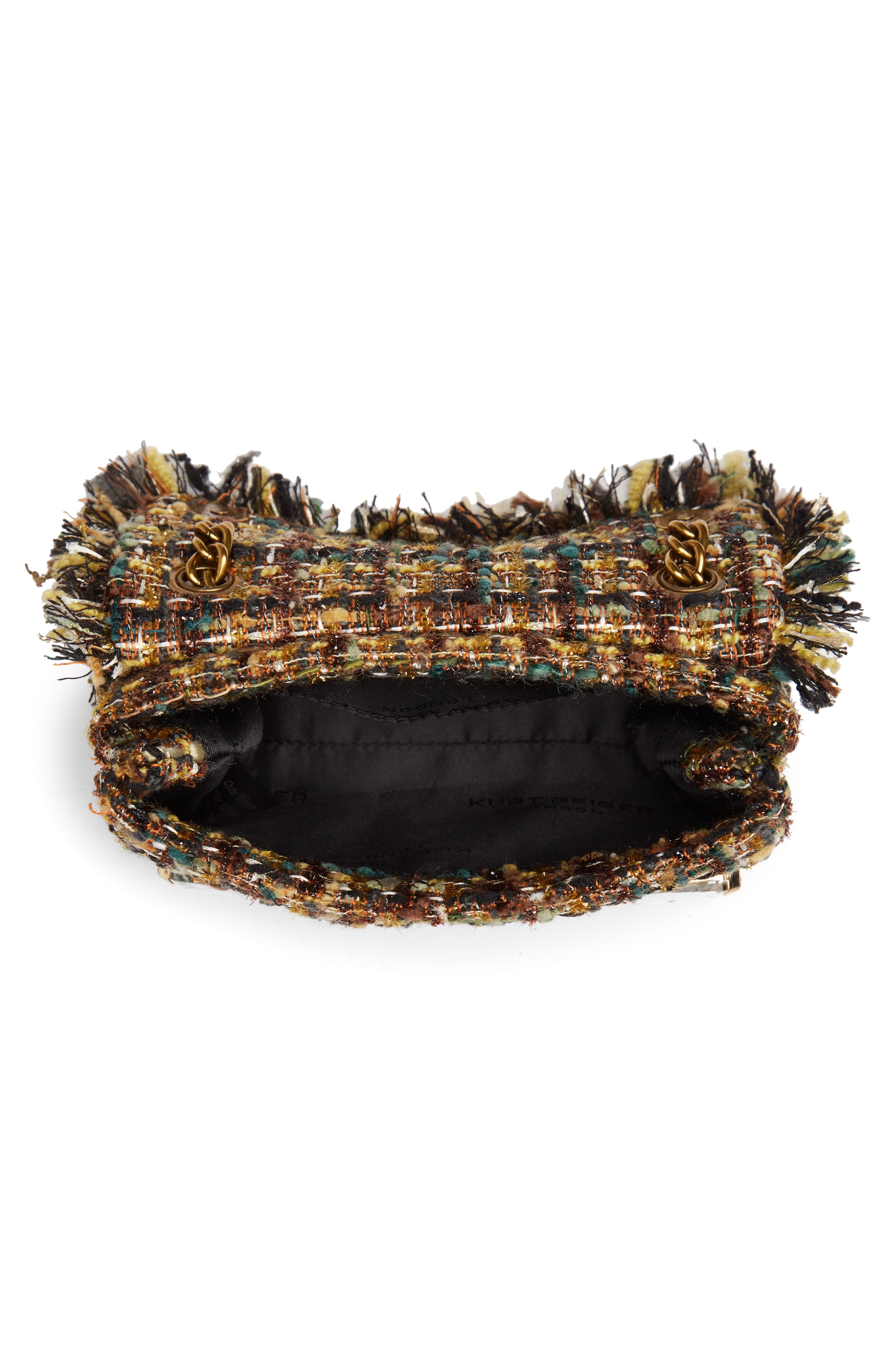 Kurt Geiger London Mini Kensington x Tweed Crossbody Bag, Alternate, color, 