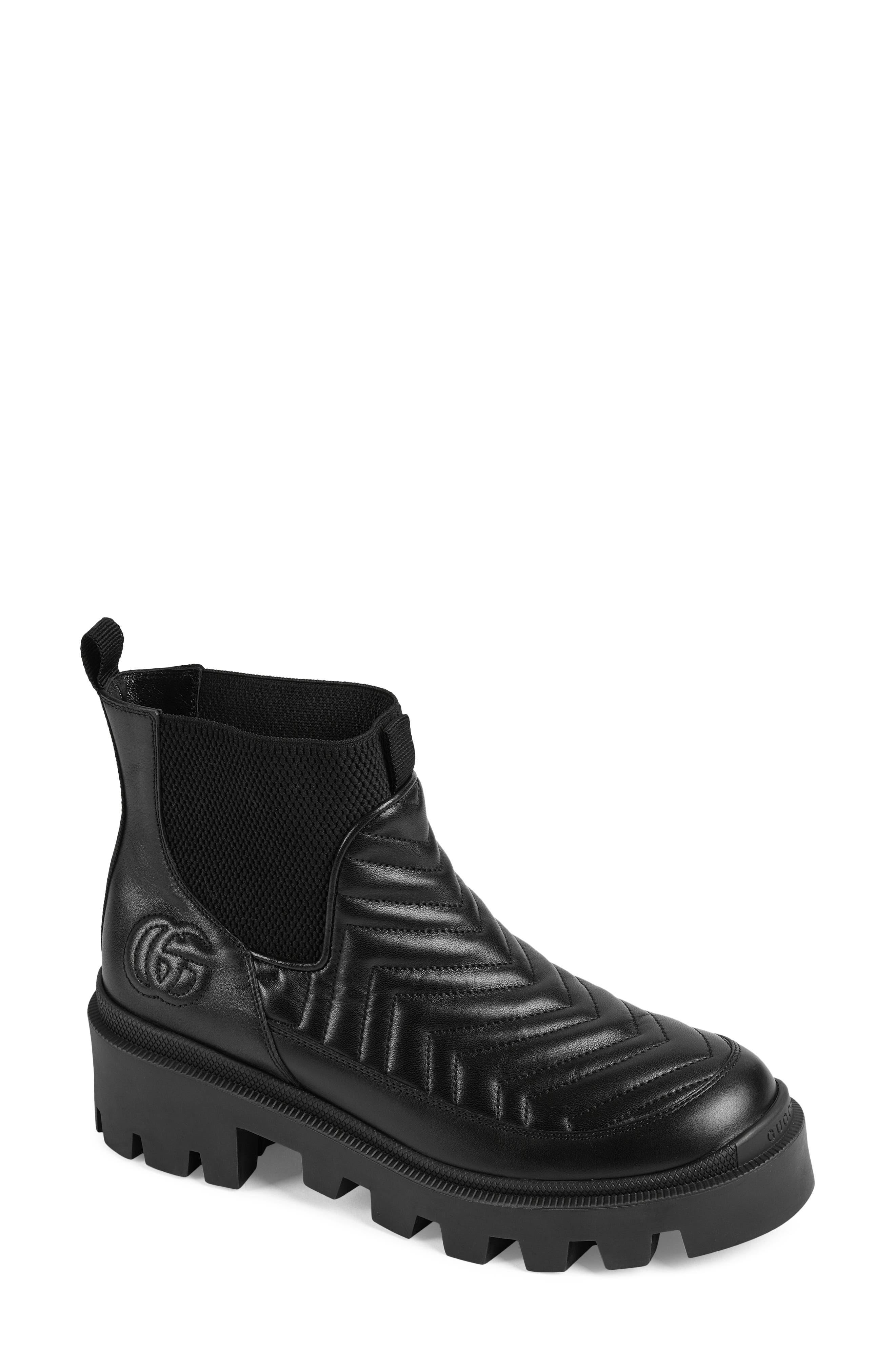 Gucci Frances Matelassé Chelsea Boot, Main, color, 