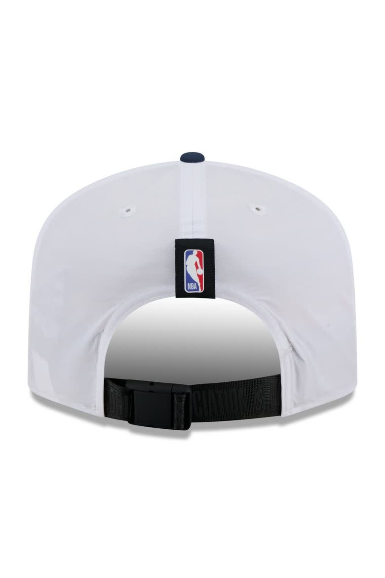 Men's New Era White/Navy Minnesota Timberwolves 2025 NBA Draft On-Stage Nylon 19TWENTY Adjustable Hat, Alternate, color, White