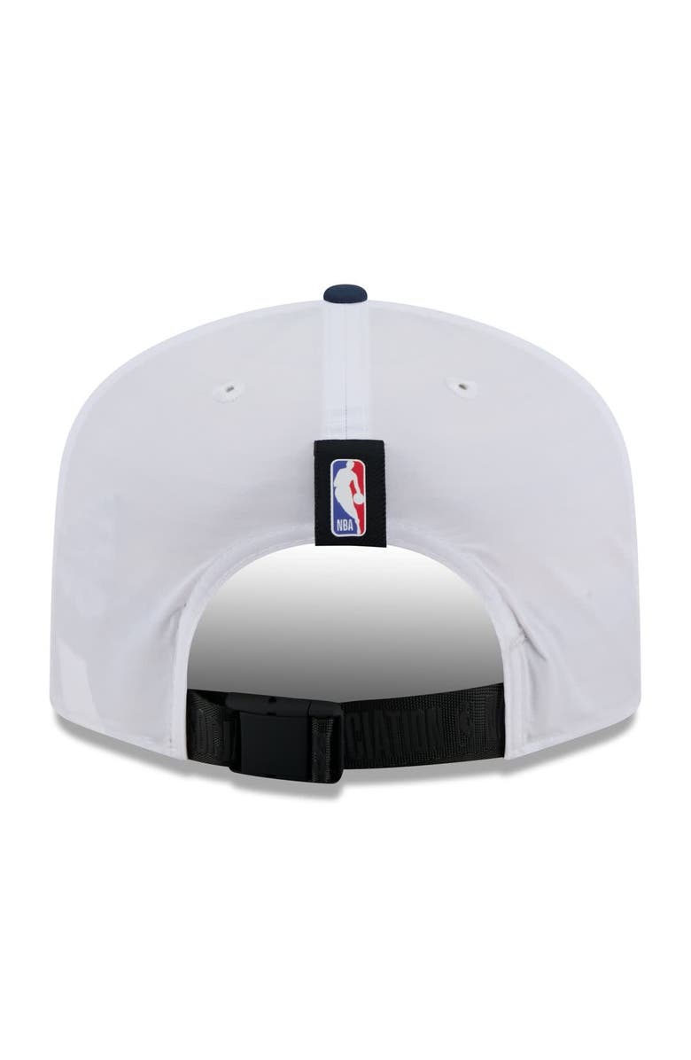 New Era Men's New Era White/Navy Minnesota Timberwolves 2025 NBA Draft On-Stage Nylon 19TWENTY Adjustable Hat, Alternate, color, White