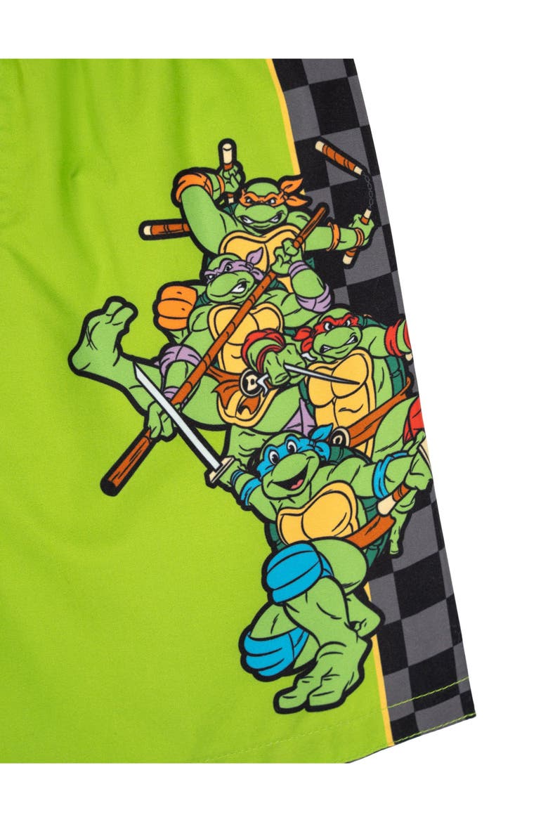 2-piece Swimwear Rash Guard And Swim Trunks Set, Alternate, color, Green and Yellow