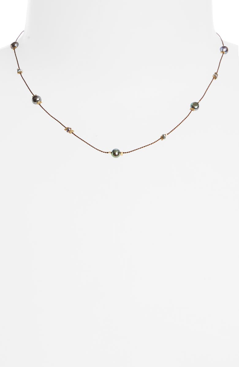 Isshi Desnuda Pearl Station Necklace, Alternate, color,
