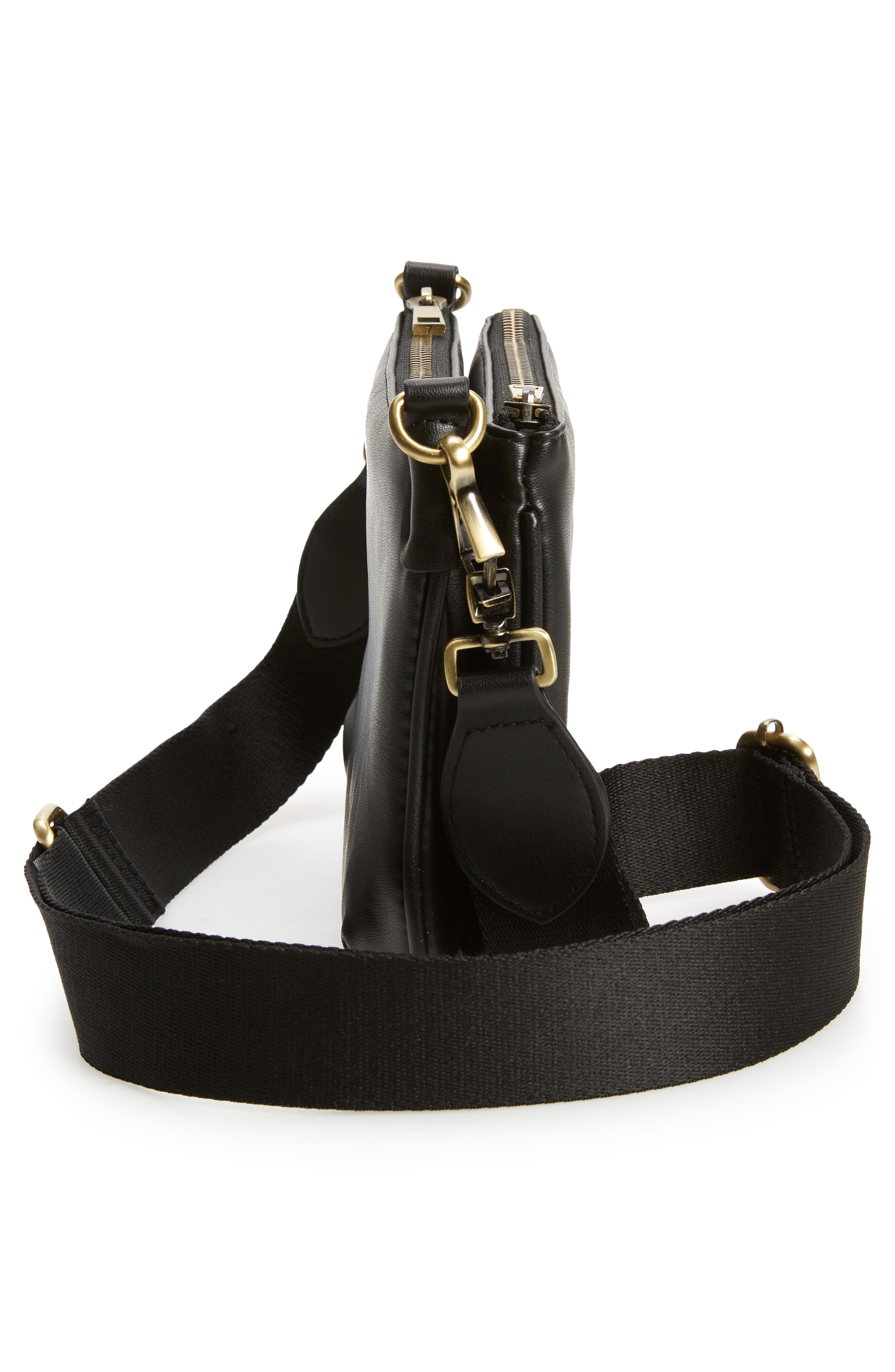 Street Level Faux Leather Crossbody Bag, Alternate, color, 