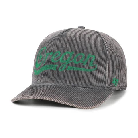 Men's '47  Gray Oregon Ducks Reclaim Snow Wash Corduroy Hitch Adjustable Hat