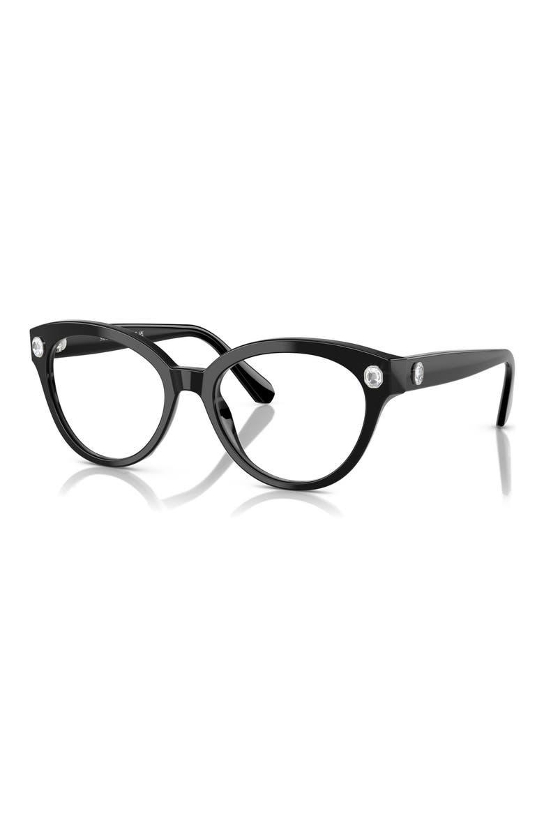 54mm Round Optical Glasses, Alternate, color, BLACK