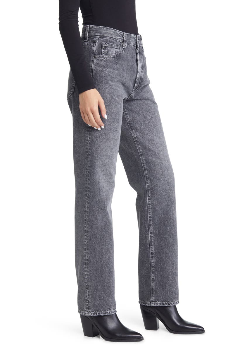 AG Alexxis High Waist Straight Leg Jeans, Alternate, color, Distortion