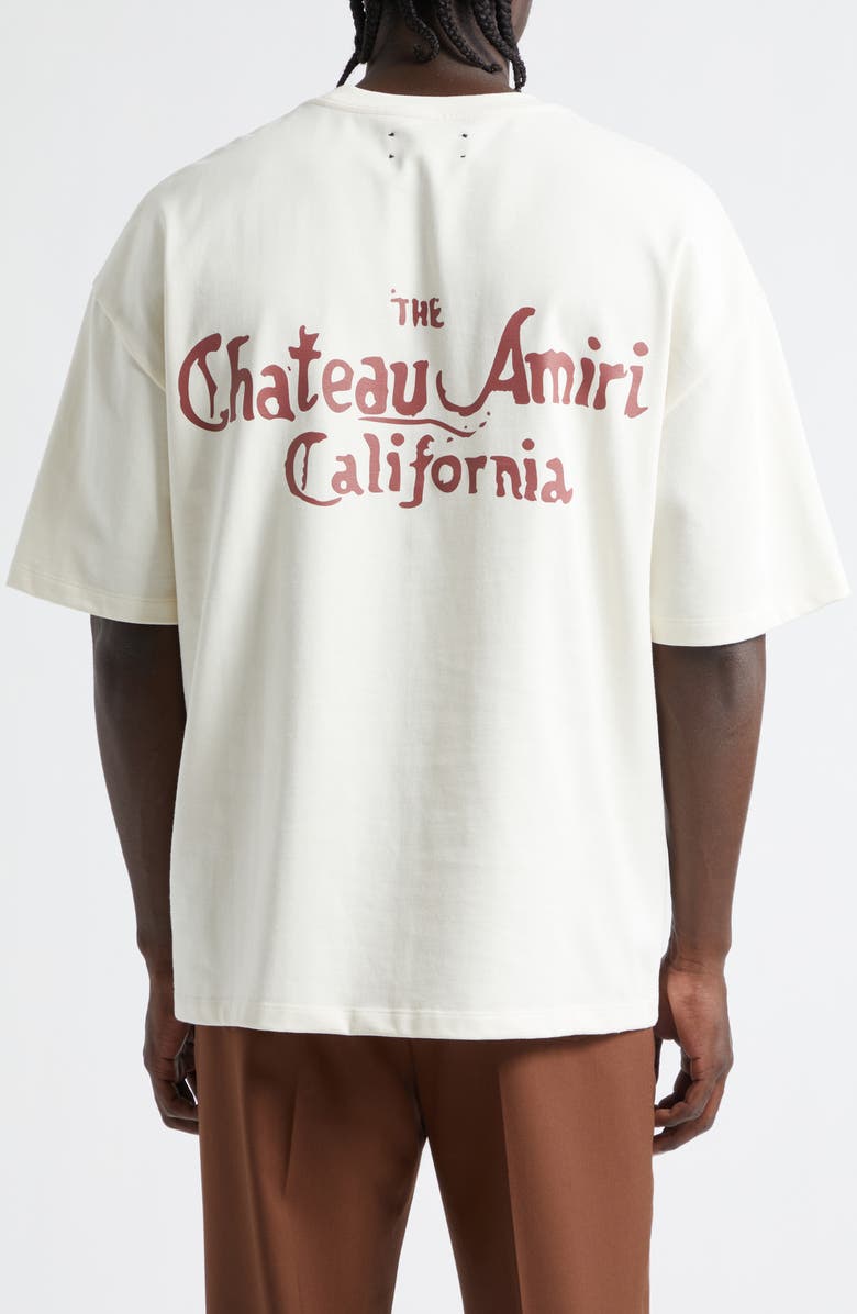 AMIRI MA Chateau Oversize Graphic T-Shirt, Alternate, color, Ivory