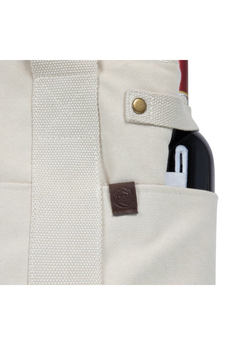 Picnic Time Temecula Wine Insulated Tote Bag, Alternate, color, White