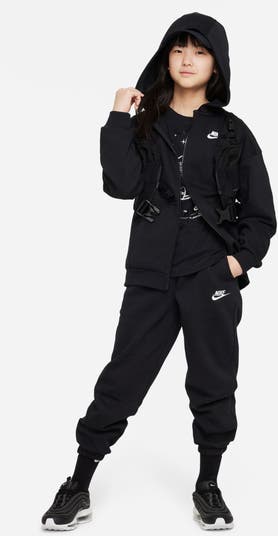 Kids' Sportswear Club Fleece Oversize Full-Zip Hoodie
