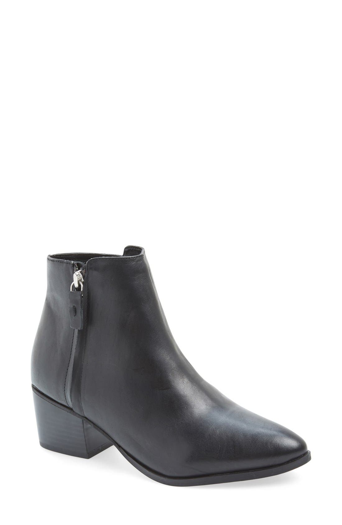 Topshop 'Bardot' Side Zip Boot, Main, color, 