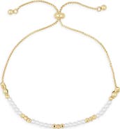 NORDSTROM RACK Faux Pearl Beaded Slider Bracelet