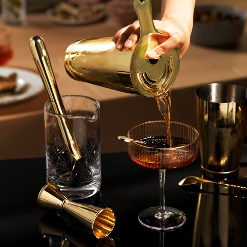 Viski Art Deco Cocktail Picks Set Of 4 In Gold