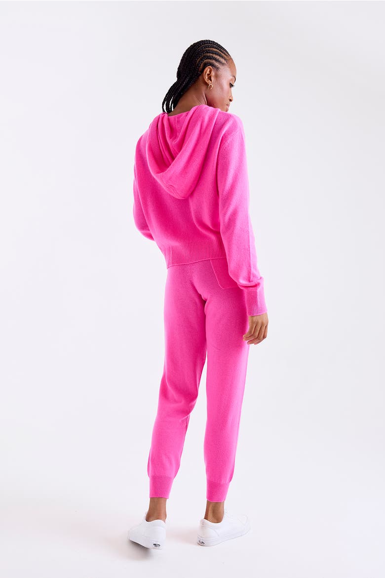 Lavinia Crop 100% Cashmere Sweater, Alternate, color, HOT PINK